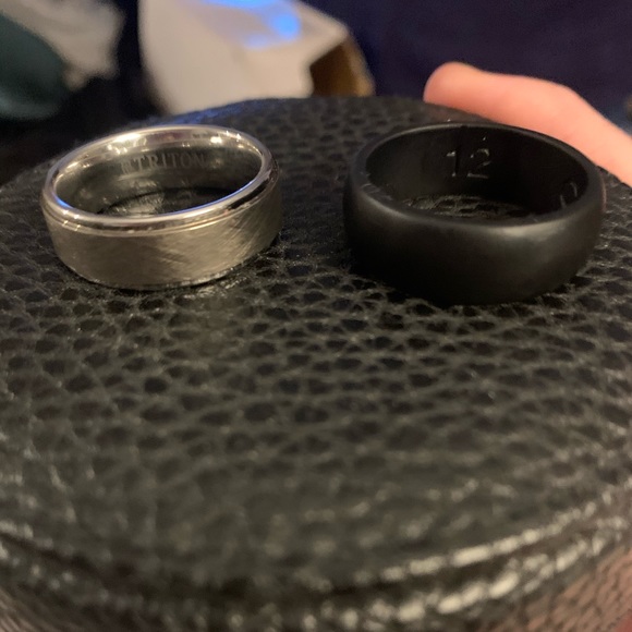 Triton Wedding Band and Qualo Wedding Band